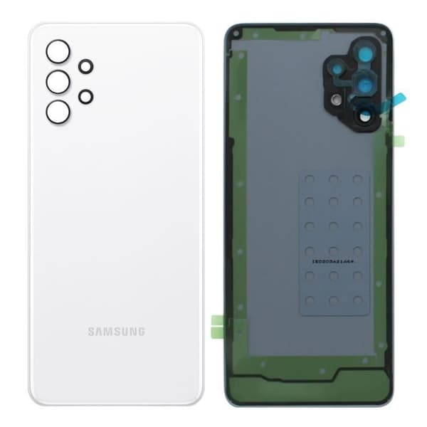 Batterikapacitet - Samsung - Galaxy A32 - Vit - Reservdel - Inbyggt lim