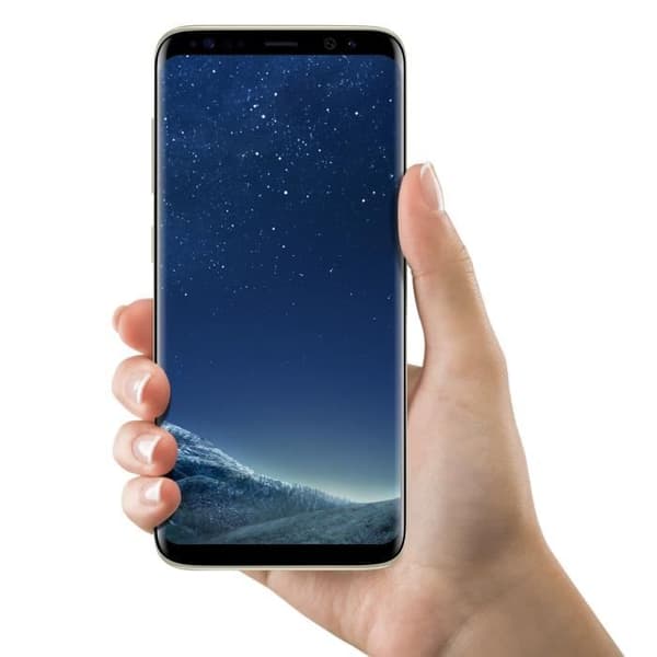Komplett Block Samsung Galaxy S8 Original Touch Glas LCD-skärm Gult Guld