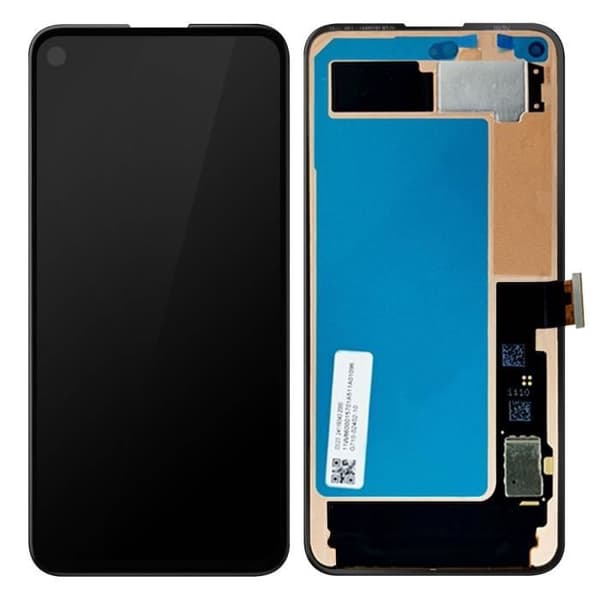 LCD-skärm - AVIZAR - Google Pixel 5 - Touchscreen i härdat glas - Svart - Enkel installation
