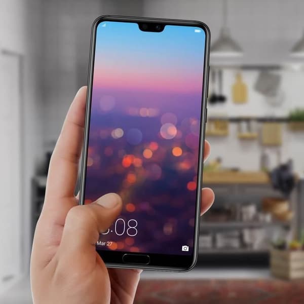 LCD-skärm - HUAWEI - P20 - 5,5 tum - Svart - Komplett Taktile Block