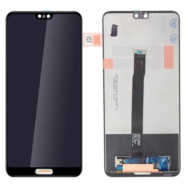 LCD-skärm - HUAWEI - P20 - 5,5 tum - Svart - Komplett Taktile Block
