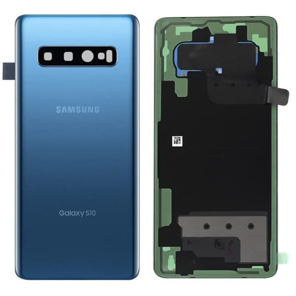 Batteri mellanlager - Samsung - Galaxy S10 Plus - Original - Bakre panel - Blå
