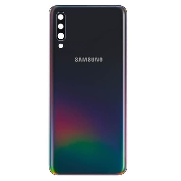 Batteri-lagring - Samsung - Galaxy A70 - Original - Bakre panel - Svart