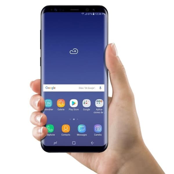 Kompaktblock Samsung Galaxy S8 LCD-skärm Original Touchglas Lila