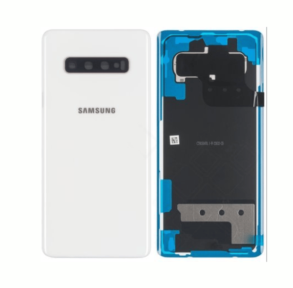 Samsung Galaxy S10 Plus (SM-G975F) Baksida Original - Keramik Vit