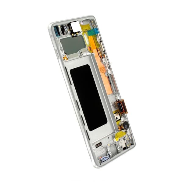 Samsung Galaxy S10 Skärm med LCD Display Original - Vit