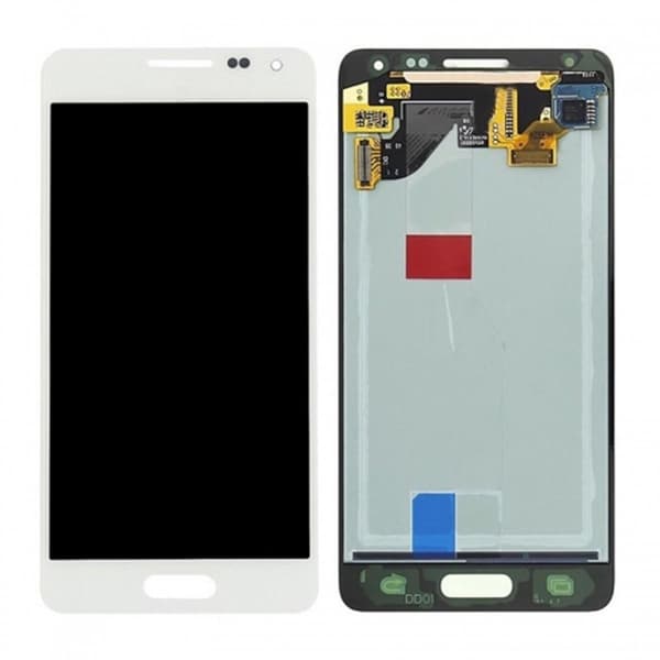 Samsung Galaxy Alpha (SM-G850F) Skärm med LCD Display Original - Vit