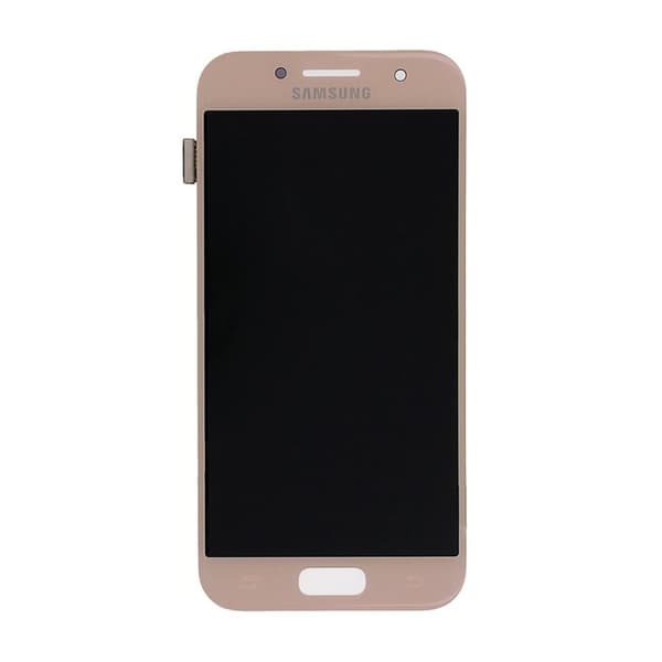 Samsung Galaxy A3 2017 (SM-A320F) LCD Skärm med Display Original - Rosa