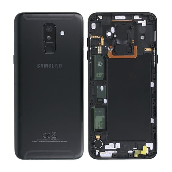 Samsung Galaxy A6 Plus 2018 (SM-A605F) Baksida/Batterilucka Original - Svart