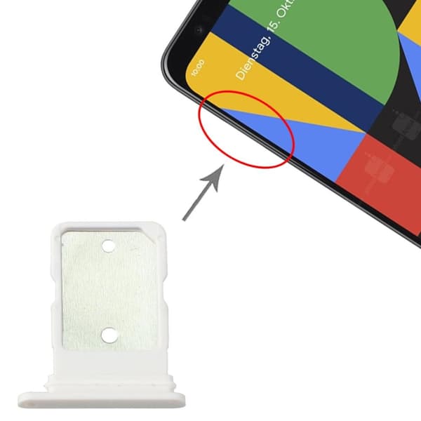 Google Pixel 4A/4A 5G Simkortshållare - Vit