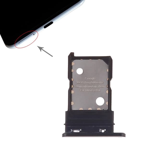 Google Pixel 3XL Simkortshållare - Svart
