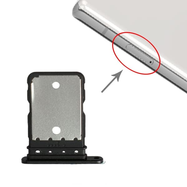 Google Pixel 6A Simkortshållare - Svart