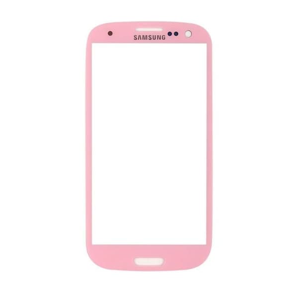 Framskärm rosa + klister för Samsung Galaxy S3 I9300 I9305