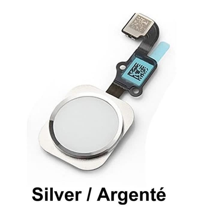 Hemknapp Duk Med Knapp För iPhone 6 Och 6 Plus Silver Silver