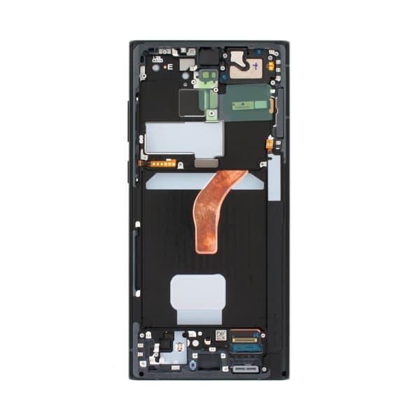 Samsung Galaxy S22 Ultra (SM-S908B) Skärm med LCD Display - Grafit/Blå/Röd