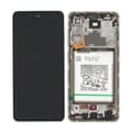 Miniatyrbild 1 av 5: Samsung A72 4G Skärm med LCD Display + Batteri Original - Vit