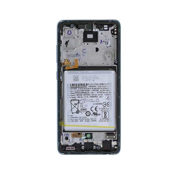 Samsung Galaxy A52 4G/5G (SM-A525F) Skärm/Display Original + Batteri Original - Blå