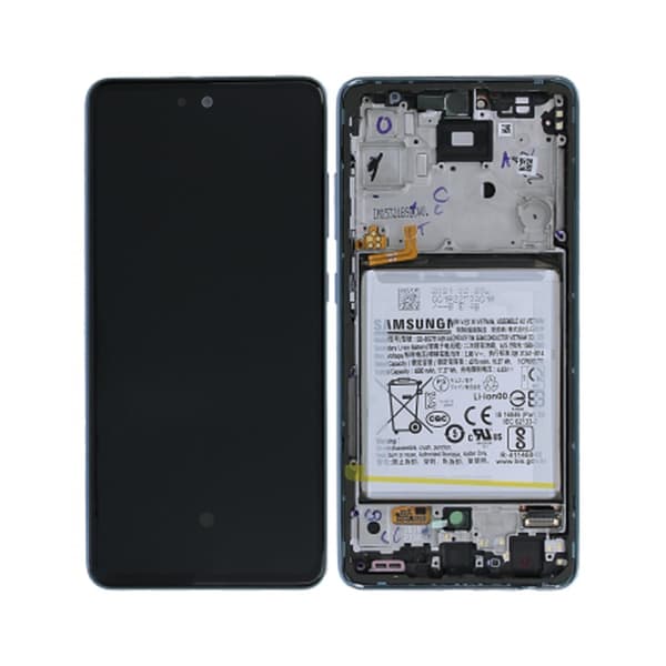 Samsung Galaxy A52 4G/5G (SM-A525F) Skärm/Display Original + Batteri Original - Blå