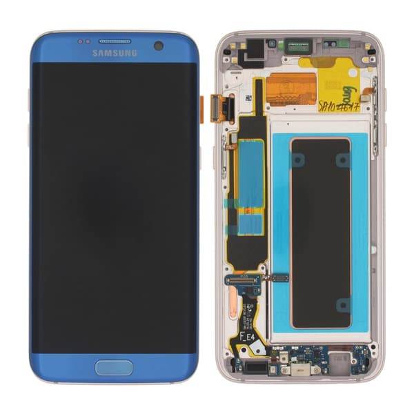 Samsung Galaxy S7 Edge (SM-G935F) Skärm/Display Original - Korall Blå