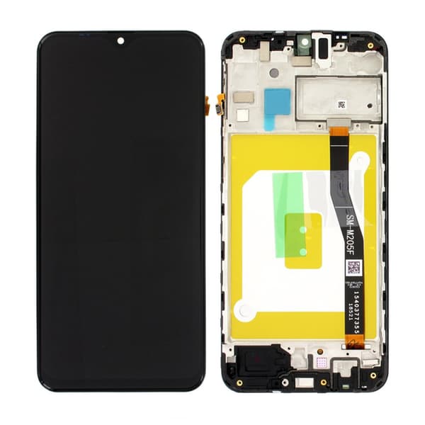 Samsung Galaxy M20 (SM-M205F) Skärm med LCD Display Original - Svart