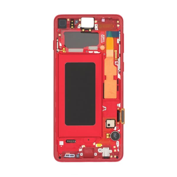 Samsung Galaxy S10 (SM-G973F) Skärm med LCD Display Original - Röd