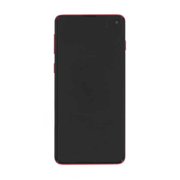 Samsung Galaxy S10 (SM-G973F) Skärm med LCD Display Original - Röd