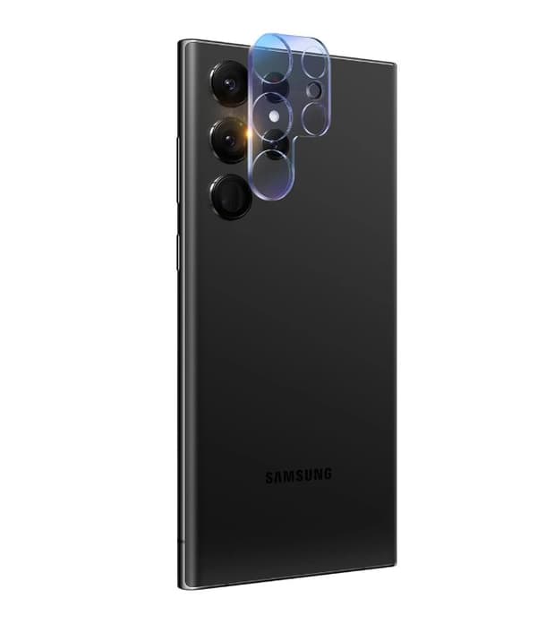 Galaxy S22 Ultra Heltäckande Härdat Glas Kameraskydd Skyddsglas