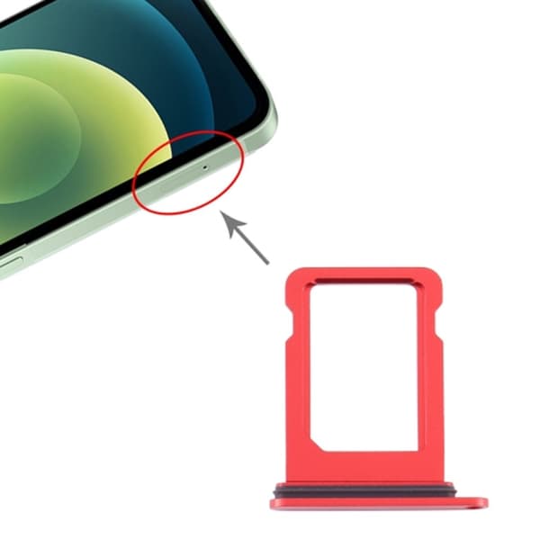 iPhone 12 Mini Simkortshållare - Röd