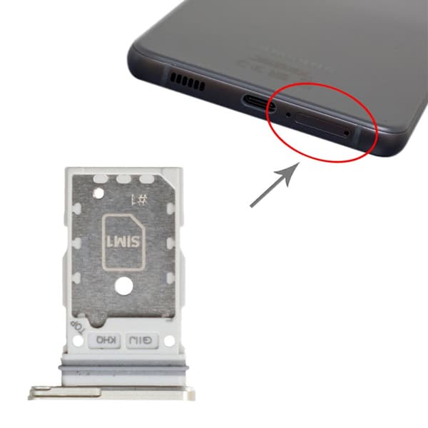 Samsung Galaxy S21 FE Simkortshållare - Vit