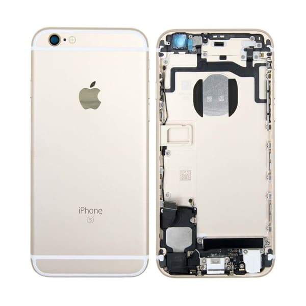 iPhone 6S Baksida med Komplett Ram - Guld