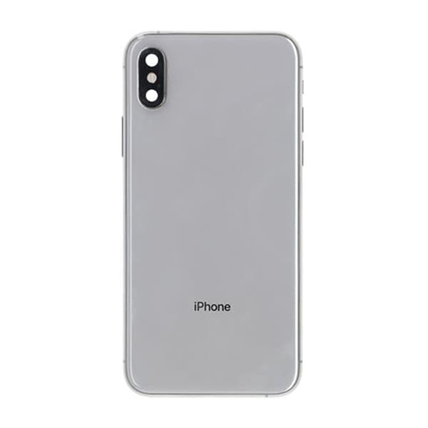 iPhone XS Baksida med Komplett Ram - Vit