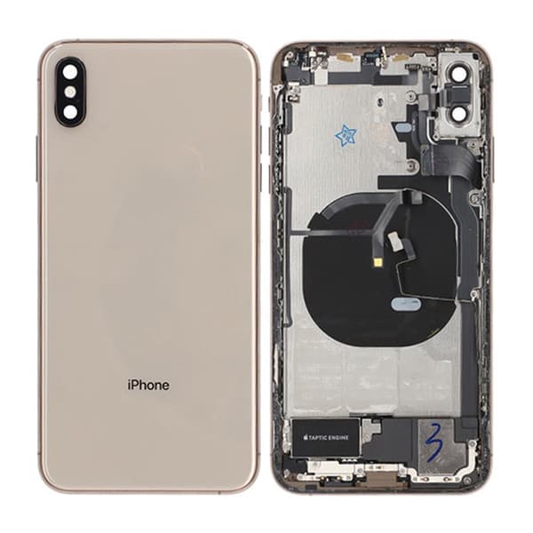 iPhone XS Max Baksida med Komplett Ram - Guld