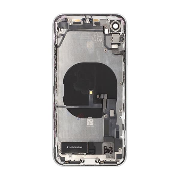 iPhone XR Baksida med Komplett Ram - Vit