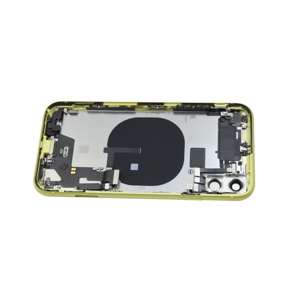 iPhone 11 Baksida med Komplett Ram - Gul