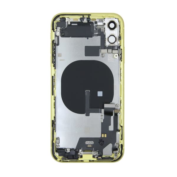 iPhone 11 Baksida med Komplett Ram - Gul