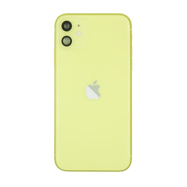iPhone 11 Baksida med Komplett Ram - Gul