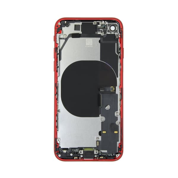 iPhone 8 Baksida med Komplett Ram - Röd