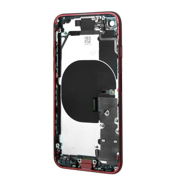 iPhone SE 2020 Baksida med Komplett Ram - Röd