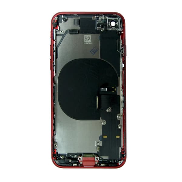 iPhone SE 2020 Baksida med Komplett Ram - Röd