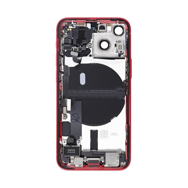 iPhone 13 Mini Baksida med Komplett Ram - Röd