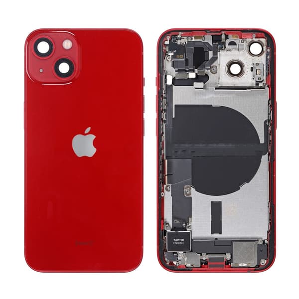 iPhone 13 Baksida med Komplett Ram - Röd