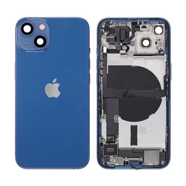 iPhone 13 Baksida med Komplett Ram - Blå