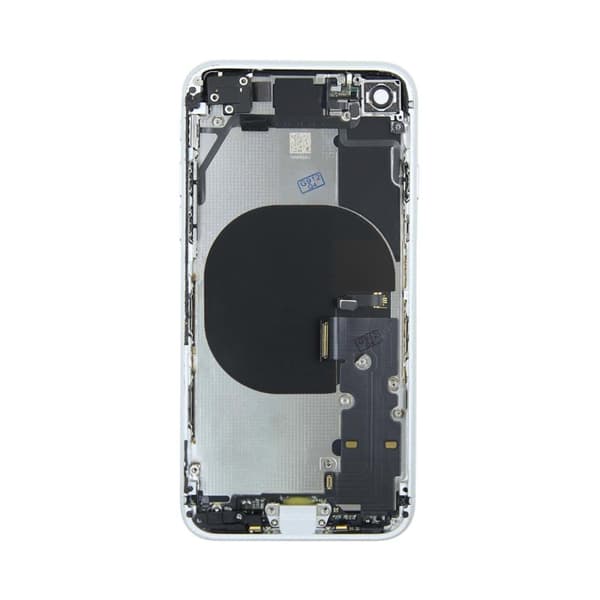 iPhone 8 Baksida med Komplett Ram - Vit