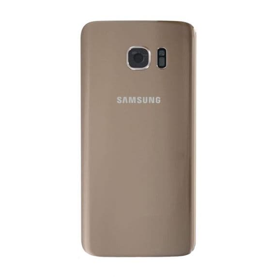 Samsung Galaxy S7 Baksida/Batterilucka med tejp och kameraglas – Guld