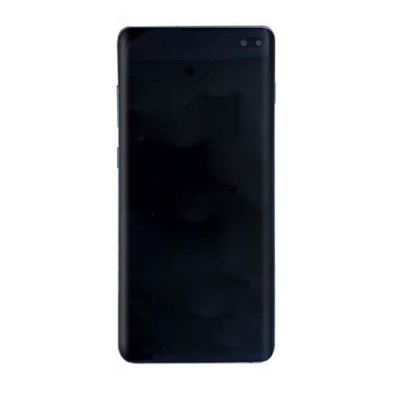 Samsung Galaxy S10 Plus Skärm, Digitizer med Ram – Blå – Original