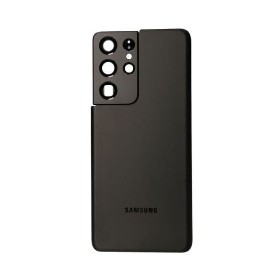 Samsung Galaxy S21 Ultra 5G Baksida med Förmonterat klister – Svart