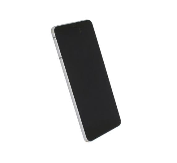 Samsung Galaxy S21 5G Original Skärm med Kamera – Vit