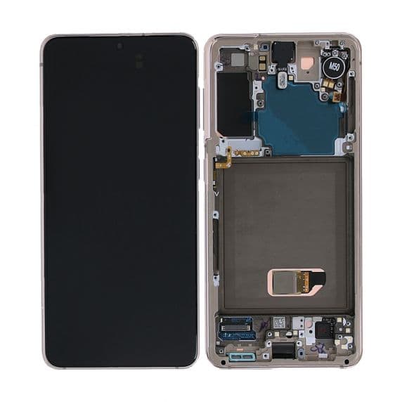 Samsung Galaxy S21 5G Original Skärm Display Glas med Kamera – Violett