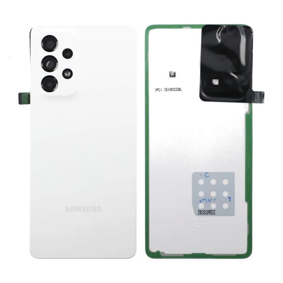 Samsung Galaxy A53 Baksida med tejp och kameraglas – Vit
