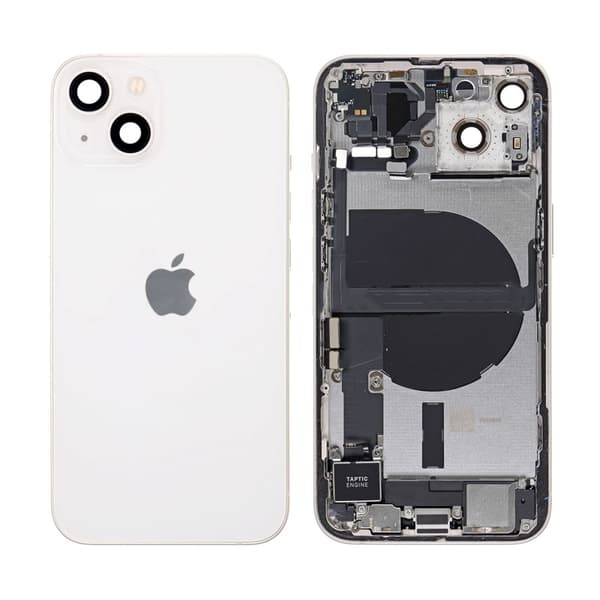 iPhone 13 Baksida med Komplett Ram - Vit